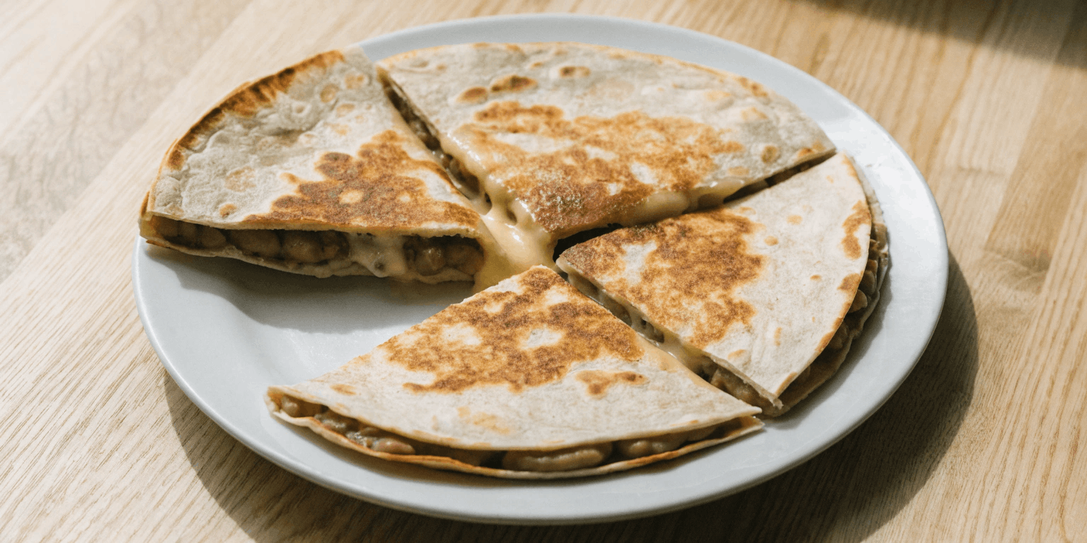 Refried Bean Quesadillas