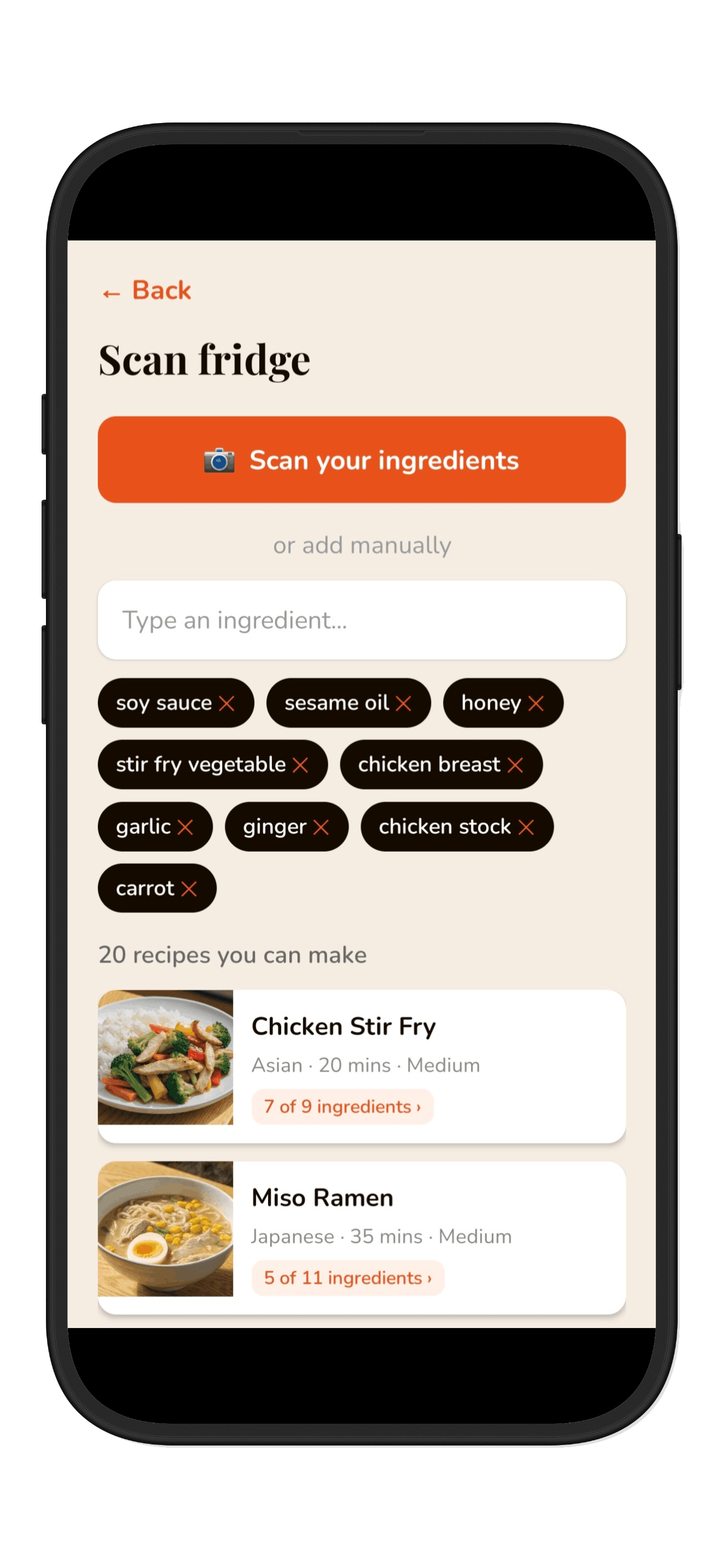 Scan your fridge